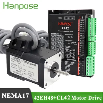 

Stepper Motor Hybrid Step-servo motor 42EH48A2001 NEMA 17 2A 0.6N.m 48MM + CL42 Closed Loop Servo Driver CNC Controller Kit
