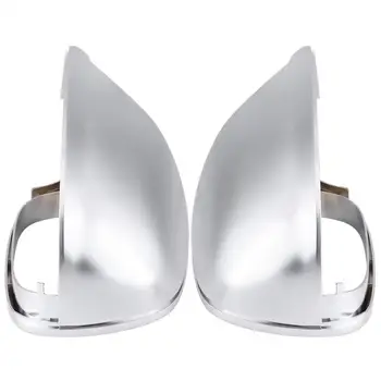 

1 Pair of Mirror Shell Cover Matte Chrome ABS Rearview Mirror Shell Cover Side View Protection Cap for Audi Q5 Q7 Car Styling