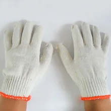 12 пар/лот Нескользящие хлопковые безопасные рабочие перчатки на рабочем месте износостойкие перчатки из пряжи для защиты труда