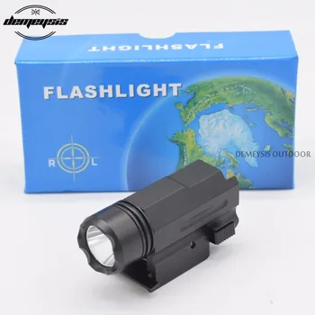 

Airsoft Hunting Glock Gun Flashlight Weapon Green Light Shooting Torch 20mm Rail Mount Gun Light for Glock 17 18 20