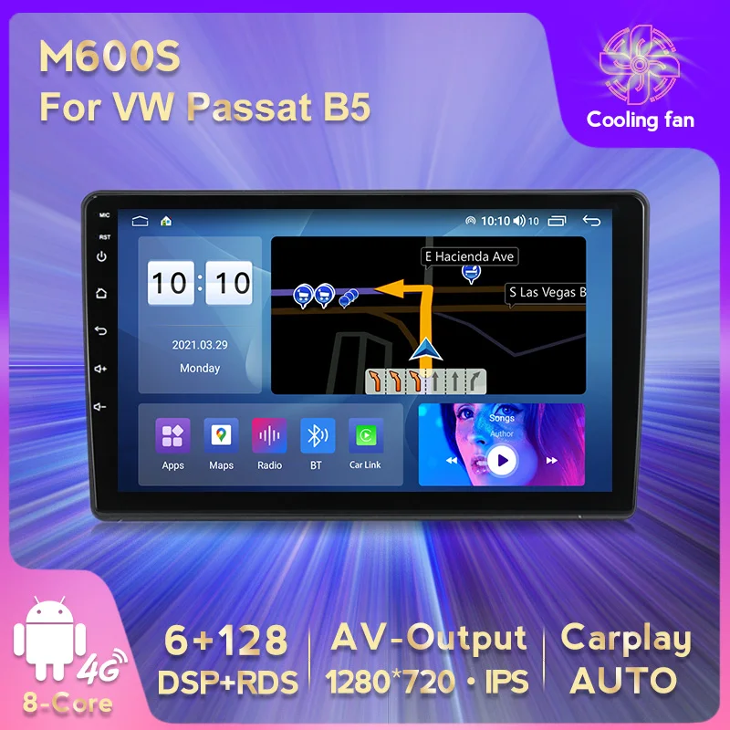 6 ГБ 128 1920*720 АВТОМОБИЛЬ GPS радио плеер 2din для VW Volkswagen Passat/B5/ POLO/GOLF/T5/Транспорт 4