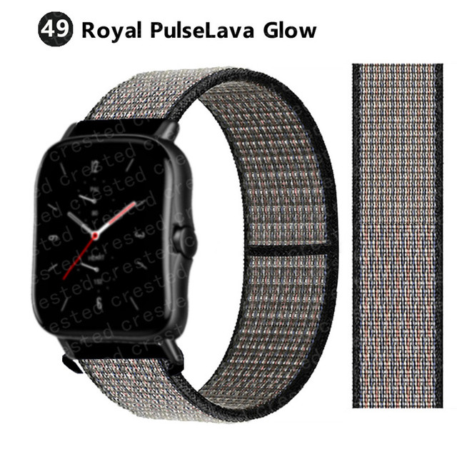 Nylon band For Amazfit GTS/2/2e/GTS2 Mini/GTR 3 Pro 42mm/47mm/GTR2/2e/stratos 2/3 Sport Loop Bracelet Amazfit bip strap