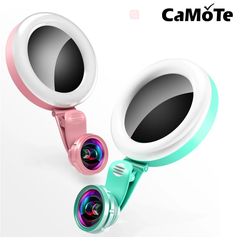 

Live Light lamp 20X Wide-Angle Tablet LED Makeup Flood Lamp Lens Non-Distortion Wide Angle Selfie Flash Lamp For Xiaomi Huawei