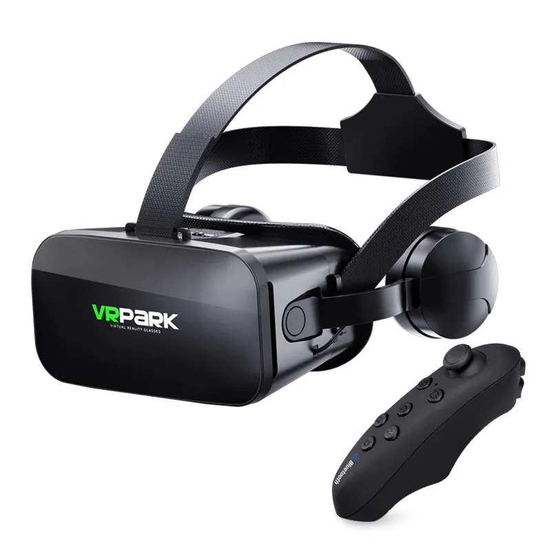 Rovtop VR Виртуальная реальность 3D очки 3D Картонная гарнитура шлем для iPhone Android смартфон стерео гарнитура VR коробка VR игры - Цвет: 3D Glasses n Gamepad