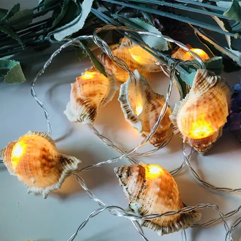 

Nature Shell LED Garland Christmas Garland Fairy String Lights Warm White String Lights String Battery Power LED Home Lighting