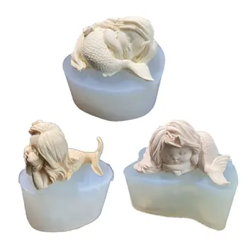 

Beauty Fish Tail Silicone Mold Jewelry Pendant Baking Resin Casting Mold Tools