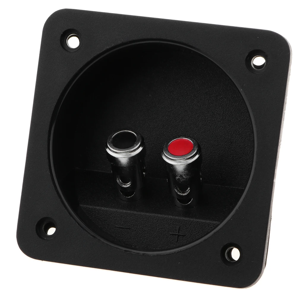 DIY 2-Way Speaker Box Terminal Binding Post Square Screw Cup Connector Subwoofer Plug 80 Press