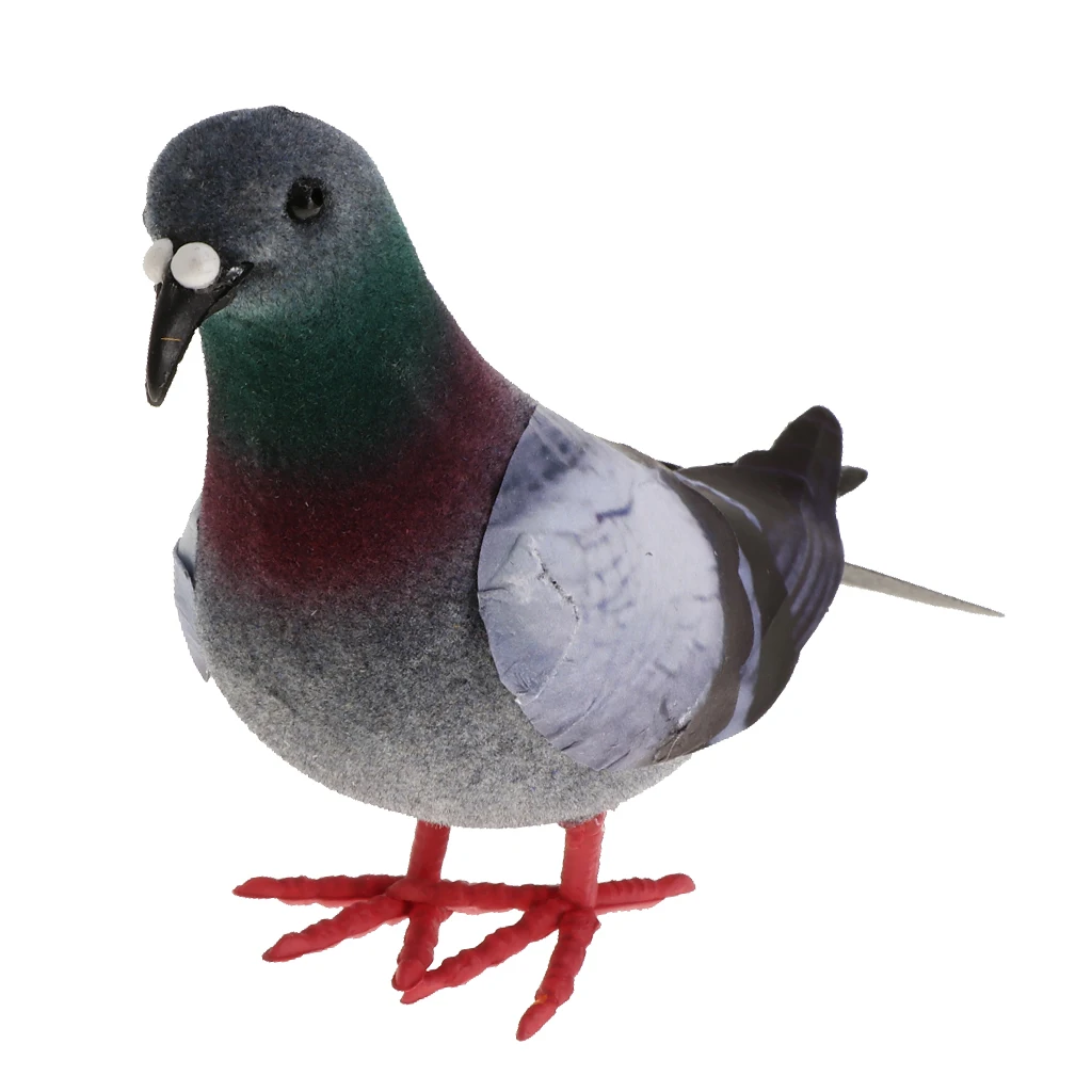 Pigeon Artificial Doves Simulation Ornaments Decorative Feathered Birds Gift