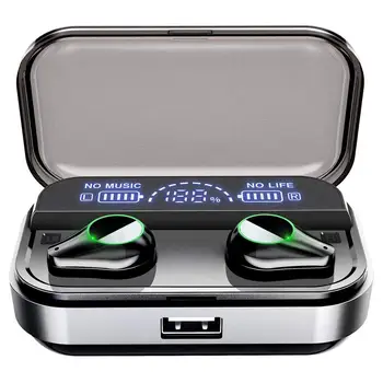 

EastVita T10 TWS Bluetooth Headset Fingerprint Touch HD Stereo Noise Reduction Gaming Headset with 2600mAh Charging Case r40