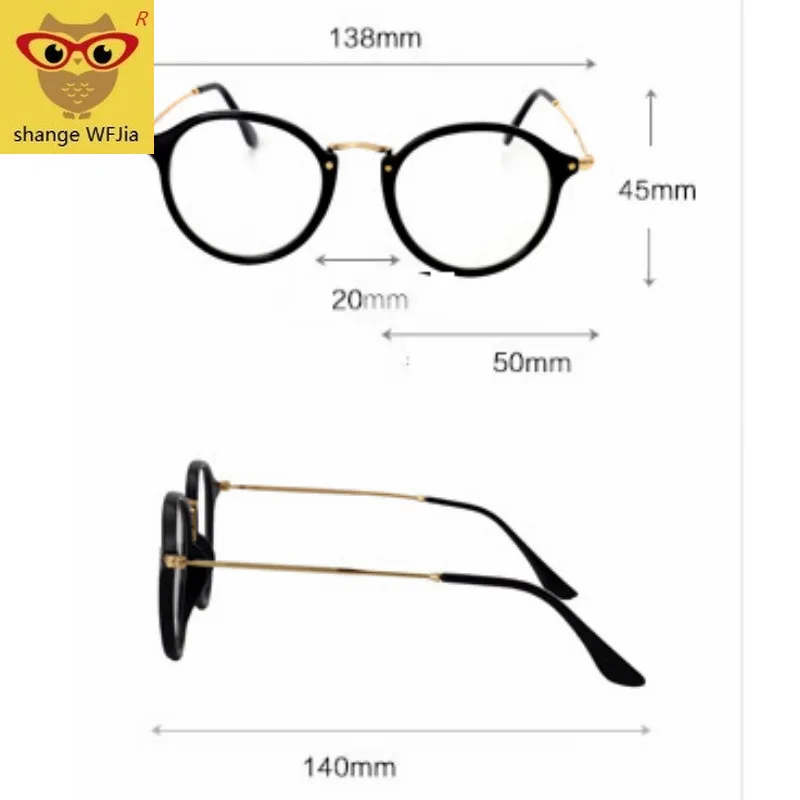 Ретро женские очки, оправа, Модные мужские очки, оправа, винтажные круглые прозрачные линзы, очки, оптическая оправа для очков