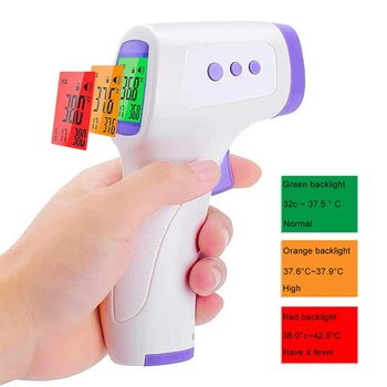 

Non-contact Body Thermometer Forehead Digital Infrared Thermometer Portable Termometro Baby/Adult Temperature 3 Color Backlight