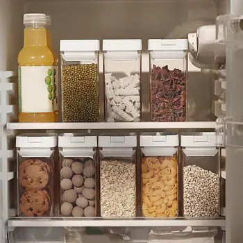 

Airtight Food Storage Container Kitchen Pantry Square Cereal Organizer Bottle