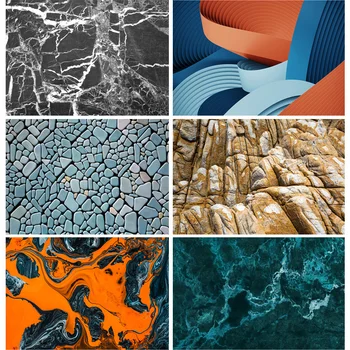 

SHENGYONGBAO Vinyl Custom Photography Backdrops Props Colorful Marble Pattern Texture Photo Studio Background 20907DLX-01