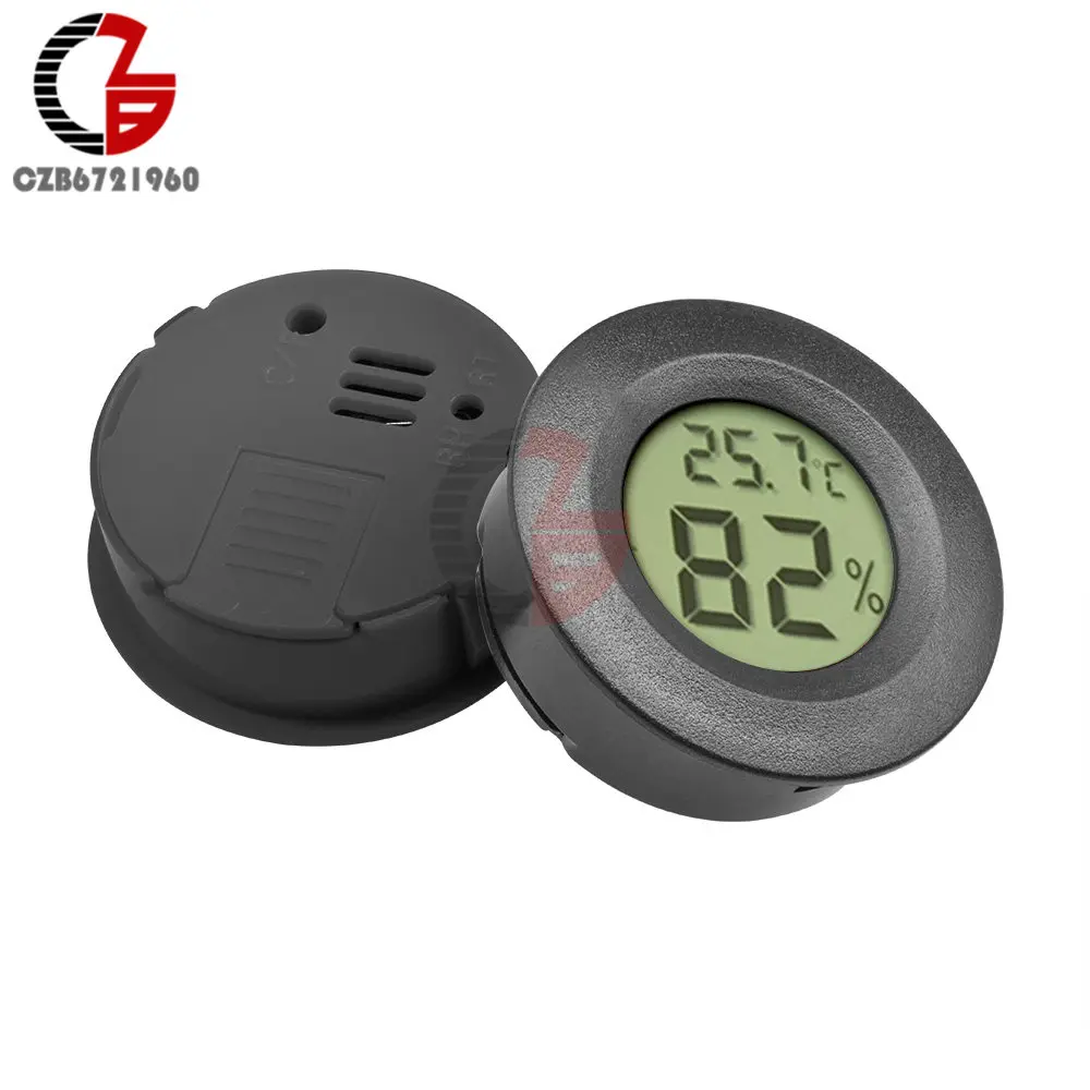 Точный комнатный ЖК-цифровой термометр гигрометр термо-гигрометр Измеритель температуры и влажности Измеритель влажности - Цвет: Black