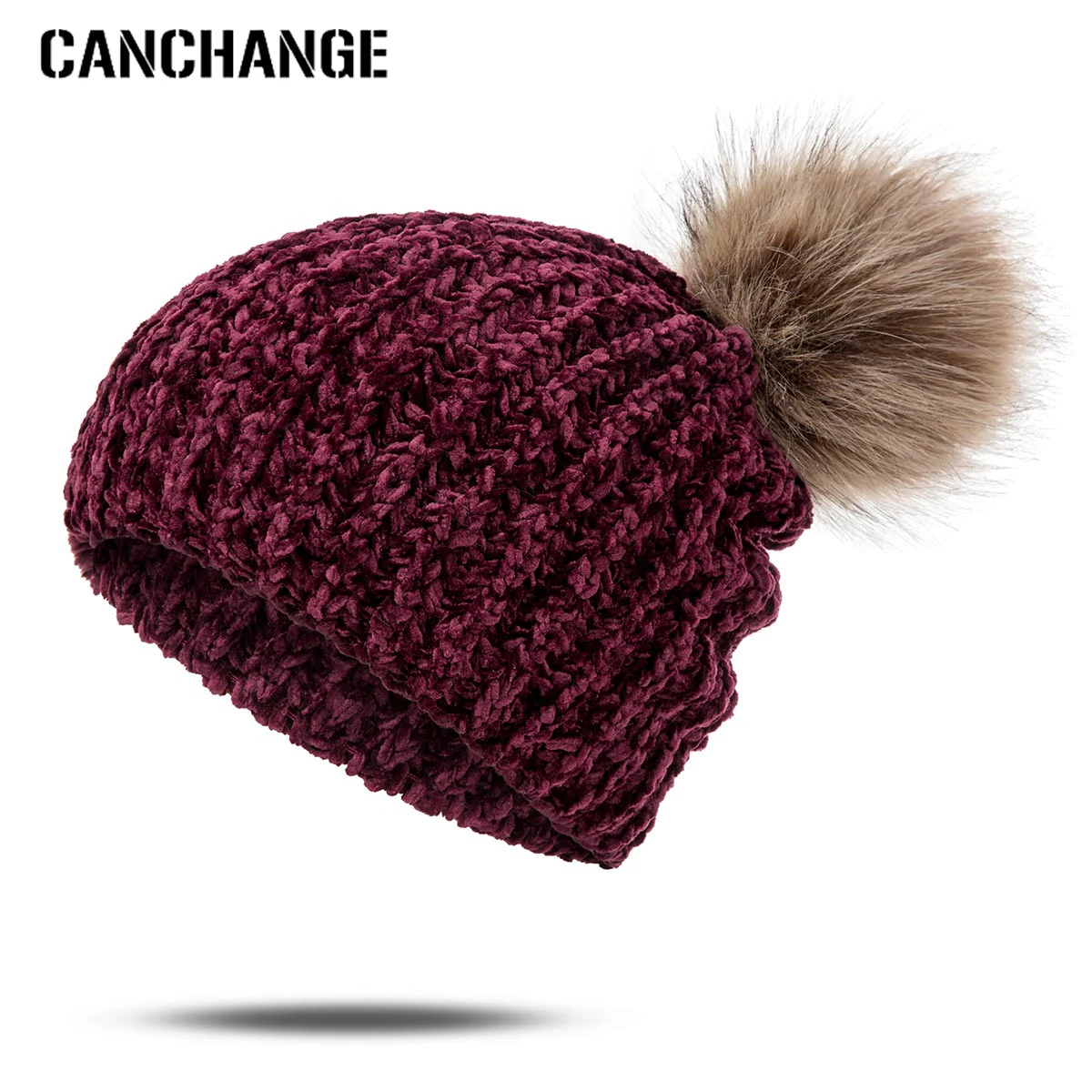 Новые модные зимние шляпы для женщин с помпоном, вязаные теплые шапки бини, женские толстые теплые мягкие шапочки Skullies Beanies