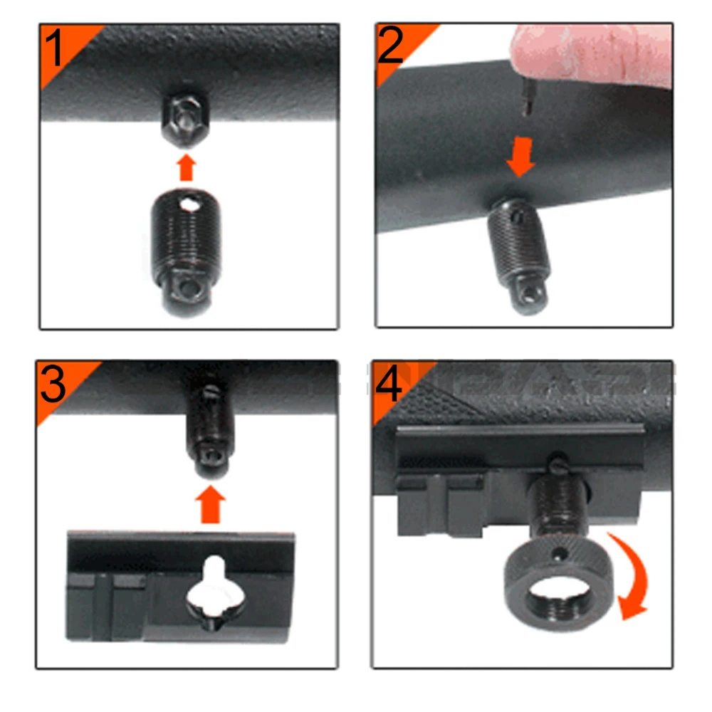 Airsoft hunting Rifle AR15 gun Accessories Tactical Bipod Mount Sling Stud Swivel Picatinny Slot Harris Bipod Adapter shooting (9)