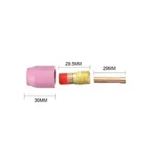 TIG сварочный фонарь короткие газа объектив Kit Цанги Насадки назад Кепки для WP-17/18/26