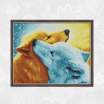 

Snow Fox Embroidery Patterns Needlework Set,Hand Made Crafts Home Decor,Counted Print On Canvas 14CT 11CT Cross Stitch kits