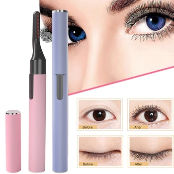 

Portable Electric Perm Heated Eyelash Curler Long Lasting Eye lash Curler Makeup Curling Kit For Women Random Color