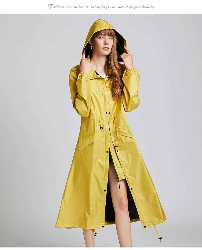 Capa De Chuva Cabolsa De Chuva Poncho De Chuva Com Capuz à Moda
