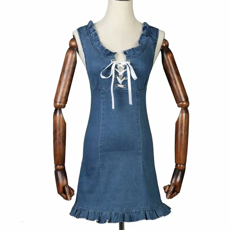 Ms D + 19820-46 новое модное черное платье с грибами и завязками женское vestidos de verano