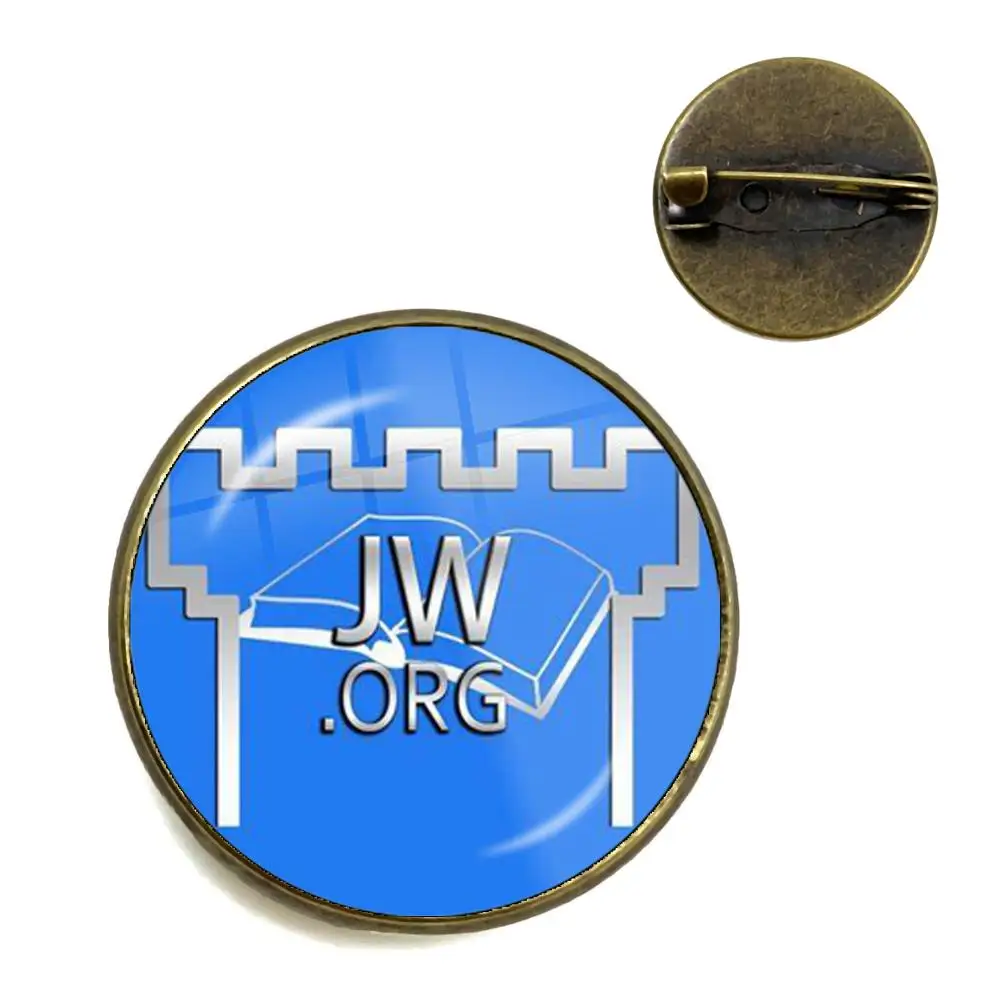 JW.ORG Spilla in metallo con testimoni di Geova, cristianesimo nero, religione religiosa, Metallo
