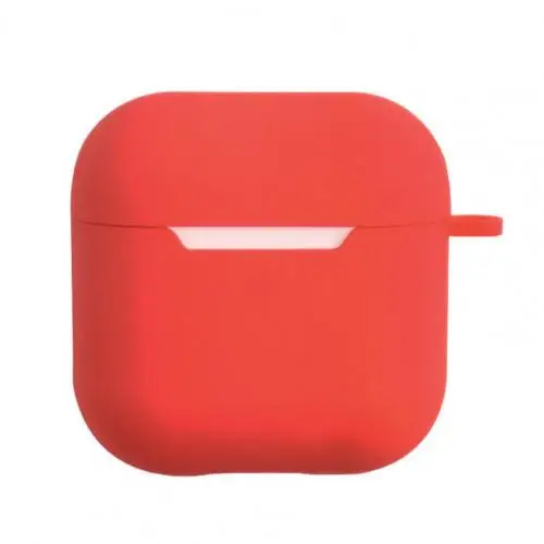 Suitable For Airpods Pro 4 Air Pods Bluetooth Wireless Earphone Shell Silicone Protective Case Cover Charging Box Bags Skin Red
