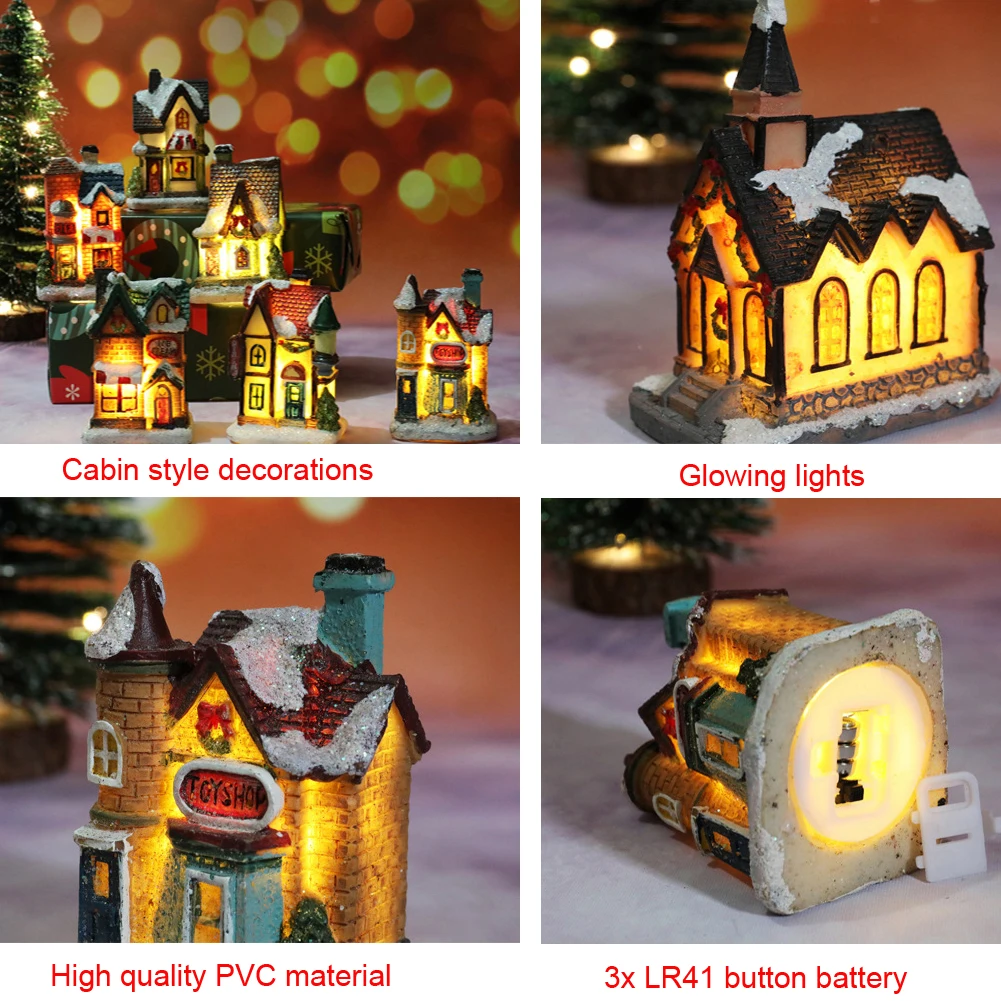 (🎅Hot Sale Now🎄) Christmas Small House Led Decoration