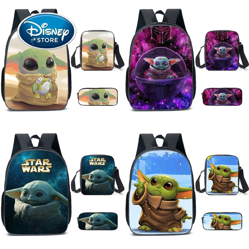 Sac A Dos Disney Star Wars Pour Bebe 3 Pieces Sac A Dos En Peluche Yoda Grogu Sac A Dos Mignon De Dessin Anime Yoda Pour Ordinateur Portable Pochette Pour Etudiants Aliexpress