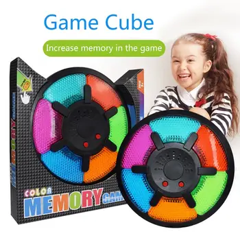 

Memory Cube Educational Toy Six Grid Electronic Drum Game Memory Game Machine Toy Color Early Education Toys Challenge Memory