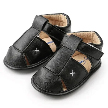 

Fashion Baby Boys Sandals Toddler Baby Shoes PU Casual Shoes Sneaker Anti-slip Soft Sole Genuine Leather Beach Sandals