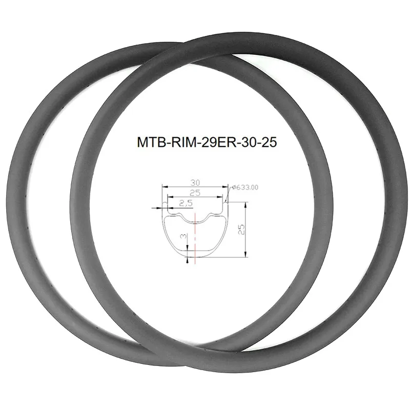 Графен mtb дисковые велосипедные диски 29er бескамерный углеродный обод 30x25 мм
