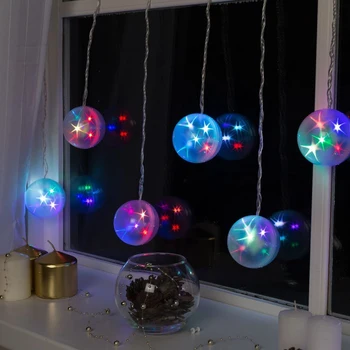 

Garland "Fringe" 2.7 х 0.3 m, IP20, transparent thread, 40 LED, multi glow, 8 modes, 220 V