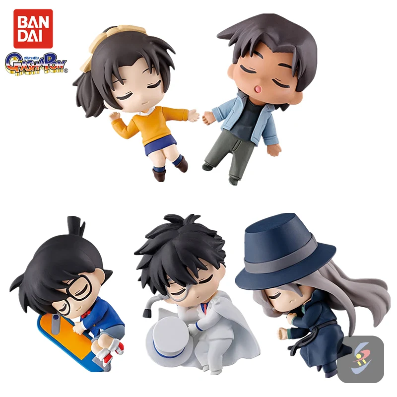 Фигурки героев мультфильма Bandai Gacha Детектив Конан милый спящий отряд 2 кубоба