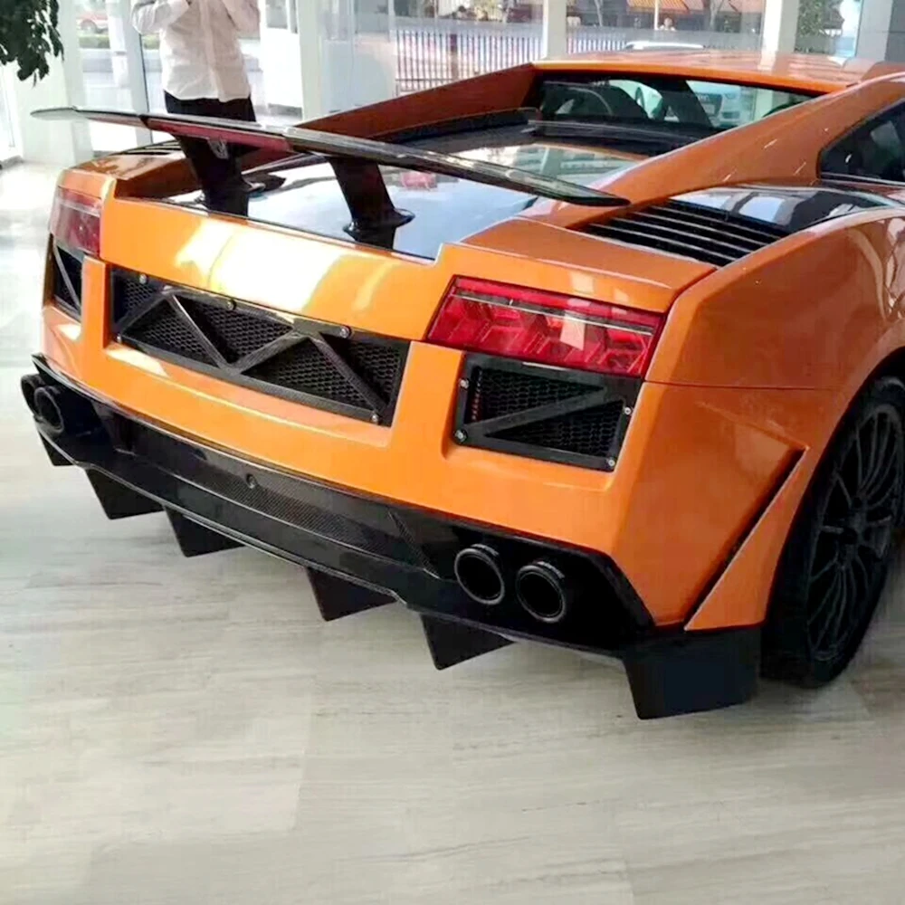 Автомобильный Стайлинг для Lamborghini Gallardo LP540/LP550/LP560 2007- Реальные углеродного волокна задний багажник спойлер крыло украшение