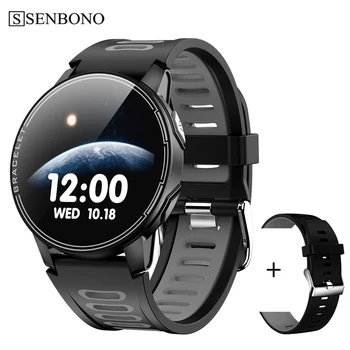 

SENBONO men Smart Watch Bluetooth 5.0 IP68 Waterproof Fitness Tracker Heart Rate Monitor Smart Clock Women New Smartwatch