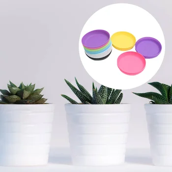 

20pcs Round Plant Pot Saucer Plastic Flowerpot Plate Pot Tray Flower Pot Tray for Home