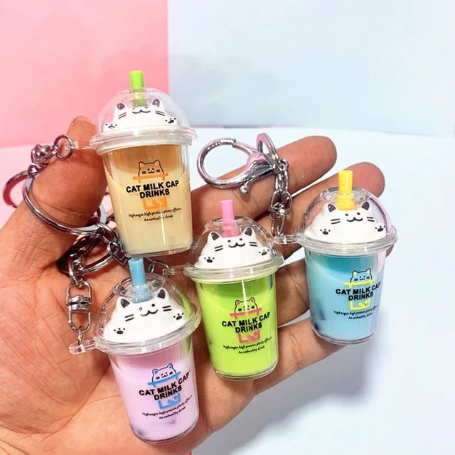 Fashion Starbucks Coffee Cute Pink Cup Keychain Kawaii Trendy Milk Tea Cup  Keyrings Jewelry for Women Brithday Gifts Accessories - AliExpress