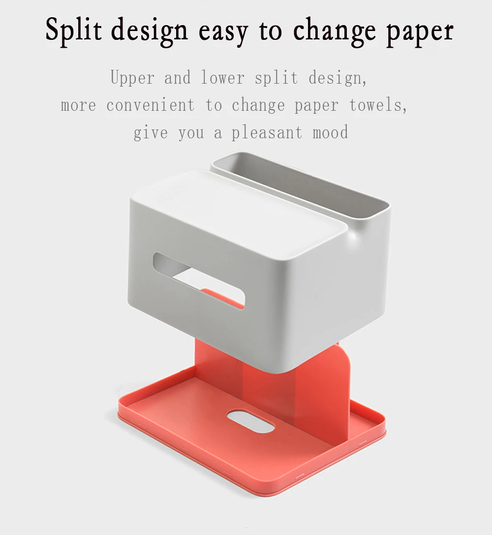 Desktop Tissue Box Pen Holder Paper Dispenser Bathroom Home Mobile phone stents
