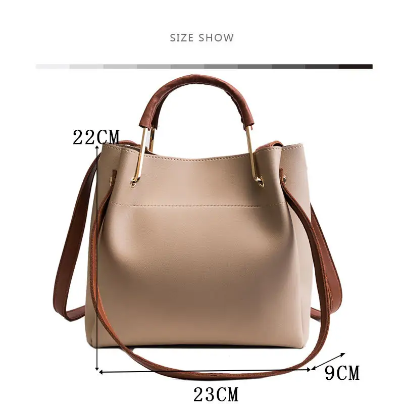 Goede Vintage PU Lederen Dames Handtassen Vrouwen Messenger Bags Bakken Designer Crossbody Over Schoudertas Boston Hand Bags Hot Koop