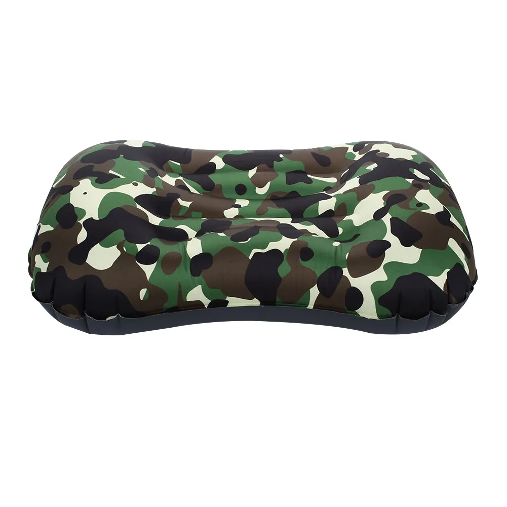 green camouflage Подушки, надувная подушка для подбородка, самолета, унисекс, нейлоновая подушка для шеи, для путешествий, для здоровья, воздушная подушка, поддержка - Цвет: green camouflage