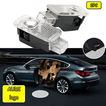 2 шт. автомобиля светодиодный двери логотип светильник для Audi A3 A4 B8 B6 A5 B7 A3 A6 C5 A6 C6 Q7 Q5 Q3 A1 A7 R8 TT TTS SLine остановки светильник