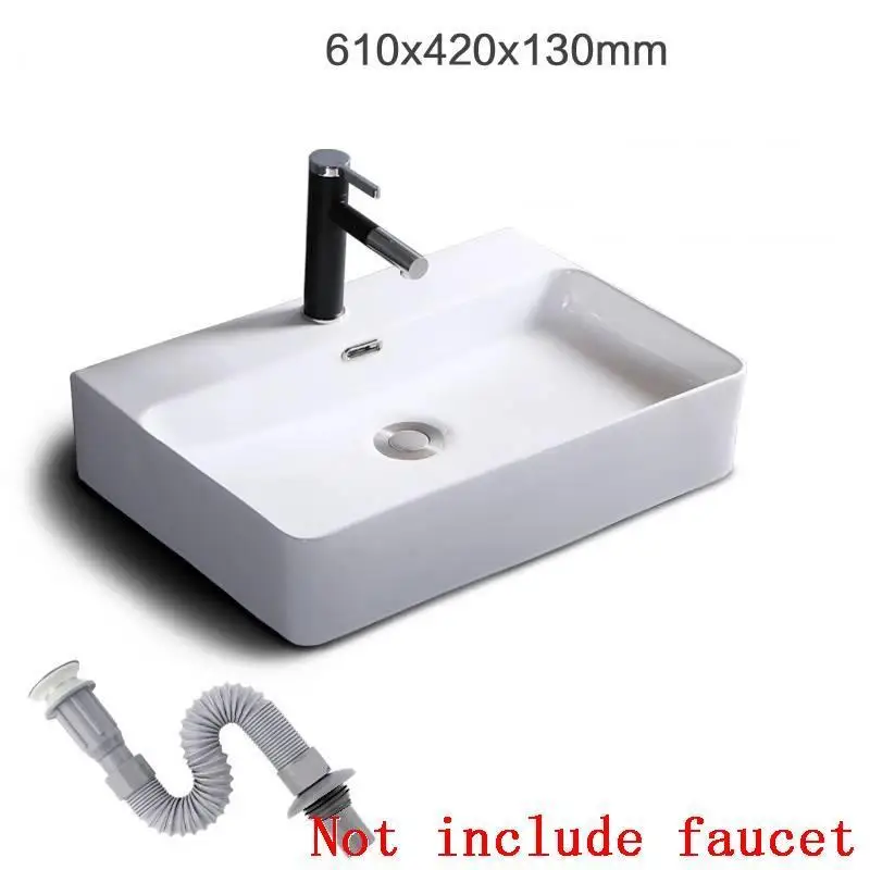 Черный Wasbak Bagno Waschtisch Wastafel Para Salle Bain Bacia De Lavagem Bassin Pia бассейна Куба Banheiro раковина для ванной Lavabo - Цвет: MODEL U