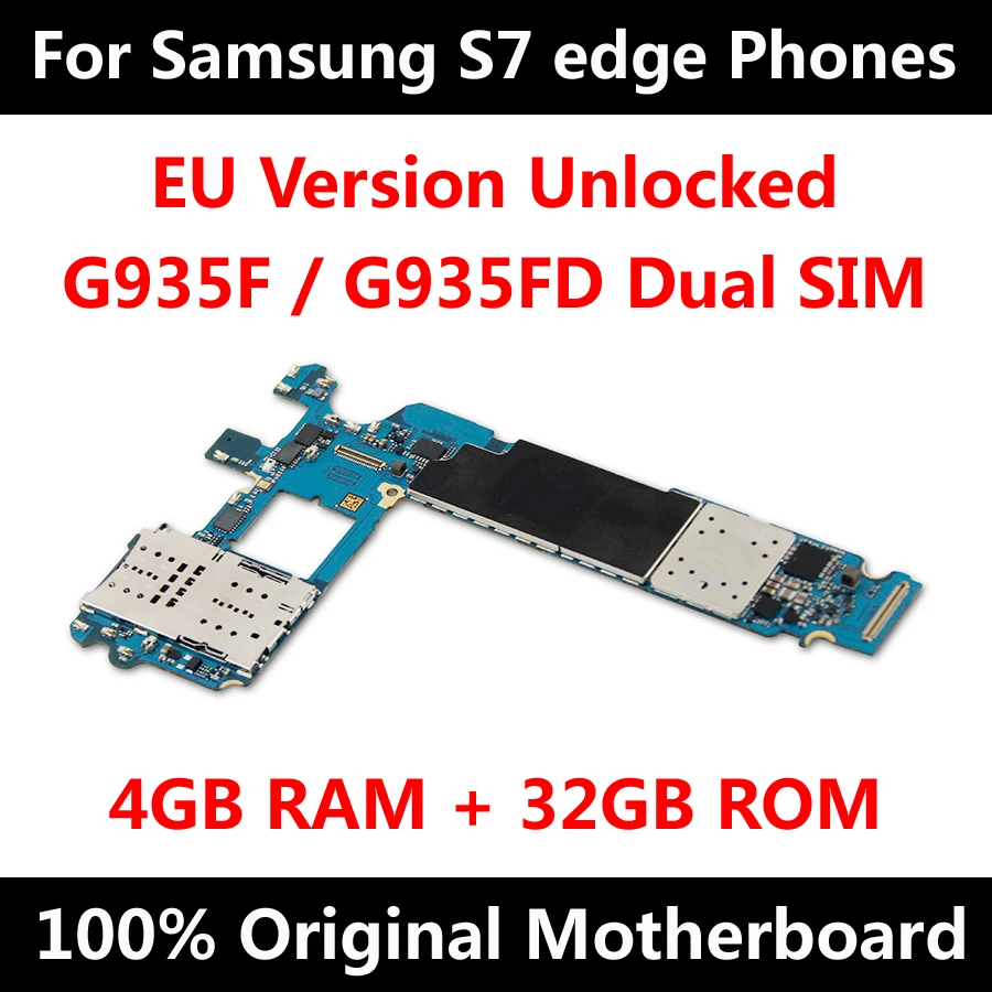 Original Mainboard For Samsung Galaxy S7 Edge G935f G935fd Motherboard