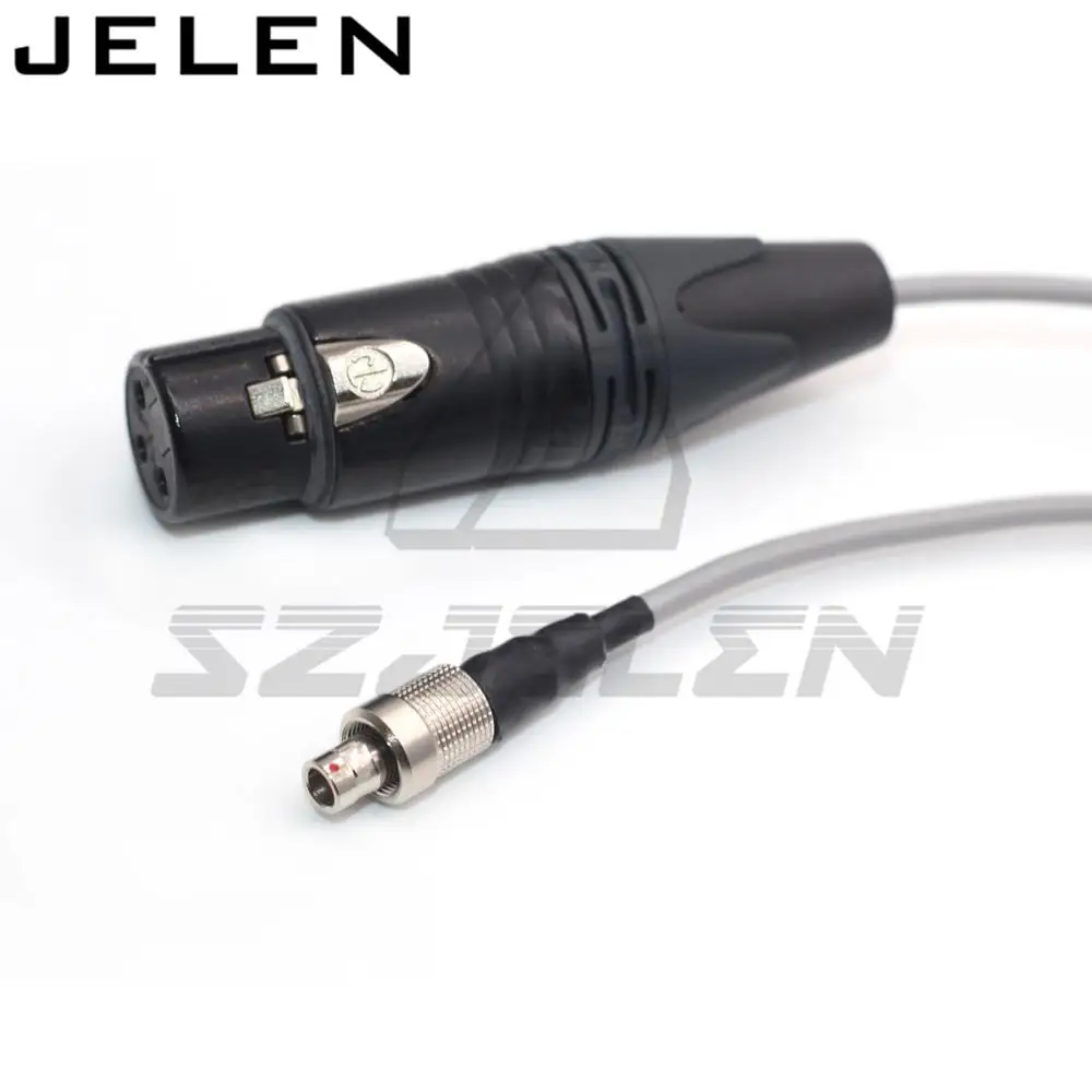Entrada de Áudio Macho para Xlr Sennheiser Transmissor Conector 00 3 Pin Plug Cabo Fêmea Sk2000 Fvb
