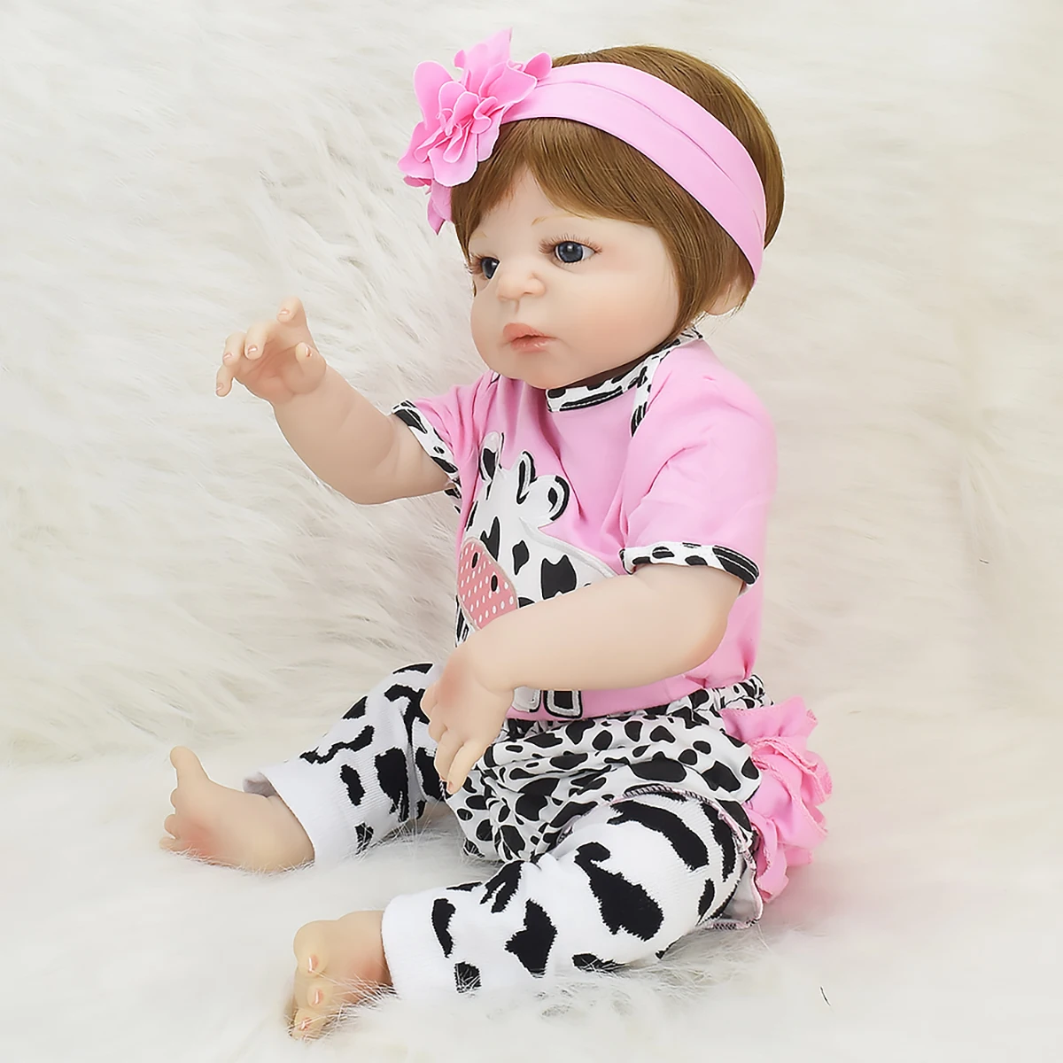 NPK Настоящее 57 см полное тело силиконовая девочка реборн младенец кукла Ванна игрушка Реалистичная новорожденная Детская кукла «Принцесса» Bonecas Bebe Reborn Menina