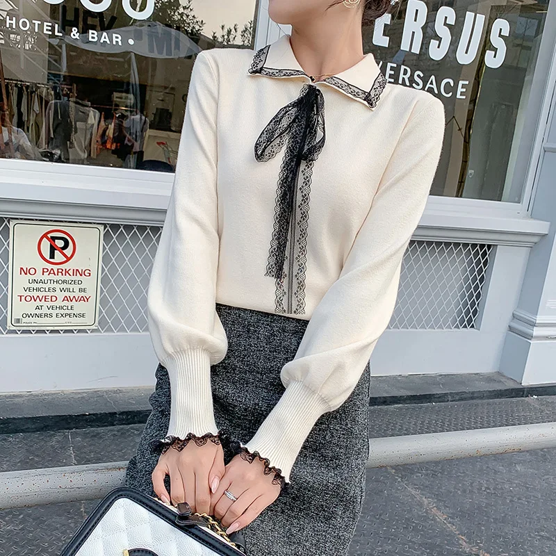 

Photo Shoot 2019 Autumn And Winter Maternity Clothes Fold-down Collar Sweet Nursing Loose And Plus-sized Fashion Feeding Sweater