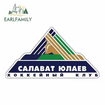 

EARLFAMILY 13cm x 6.8cm For Salavat Yulaev Ufa Khl Hockey DIY Motorcycle Stickers Vinyl Car Sticker Waterproof SUV Decoration