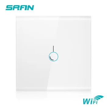 

EU wall wifi light switch 1/2/3 gang 1/2 way interruptor inteligente, smart wireless switch work with Alexa Google Home Echo