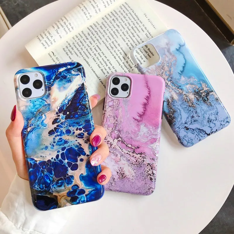 Мраморный чехол для iphone 11 Pro MAX X XS Max SE 7 Plus XR 6 6S мягкая задняя крышка из ТПУ 8 |